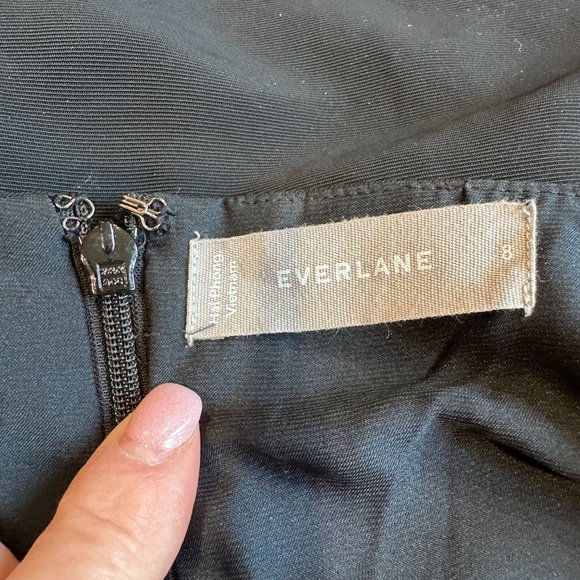 Everlane Japanese GoWeave Slip Jumpsuit Black Size 8 #F-JMPS-TRI-SLP-SL - FLAWED - Picture 14 of 16